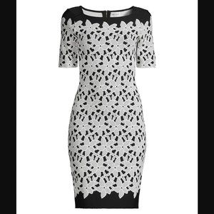 NEW! $425 Milly Floral Jacquard Sheath Dress, Size: Small
